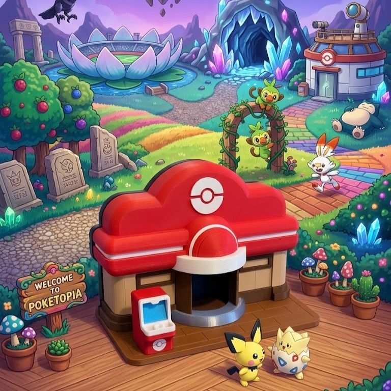 Stand Switch 2 Centro Pokémon Pokopia