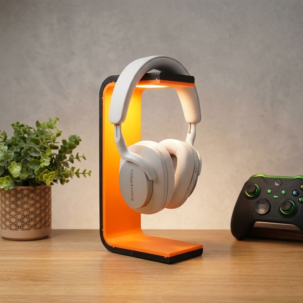 Soporte Auriculares con Luz LED Ambiente