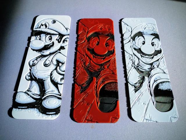 Marcapáginas Super Mario 3D - Edición Relieve