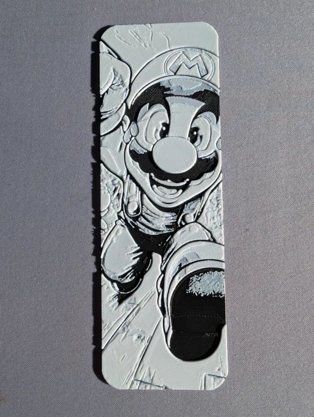 Marcapáginas Super Mario 3D - Edición Relieve