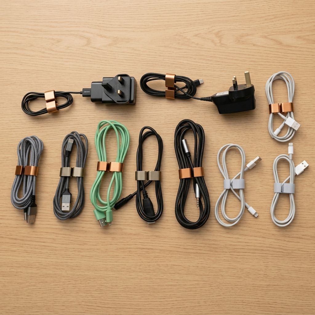 Pack Clips Organizadores de Cables 3D - Setup / Viaje