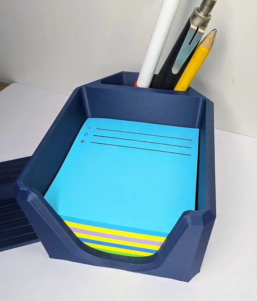 Organizador Escritorio 3D - Post-It y Portalápices