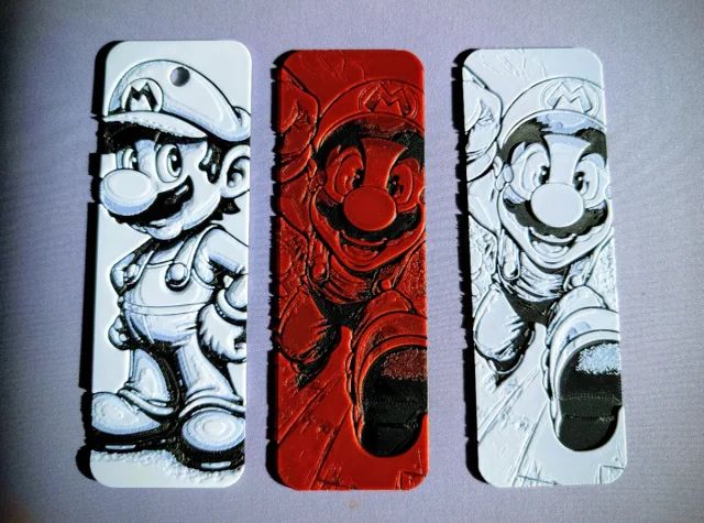 Marcapáginas Super Mario 3D - Edición Relieve