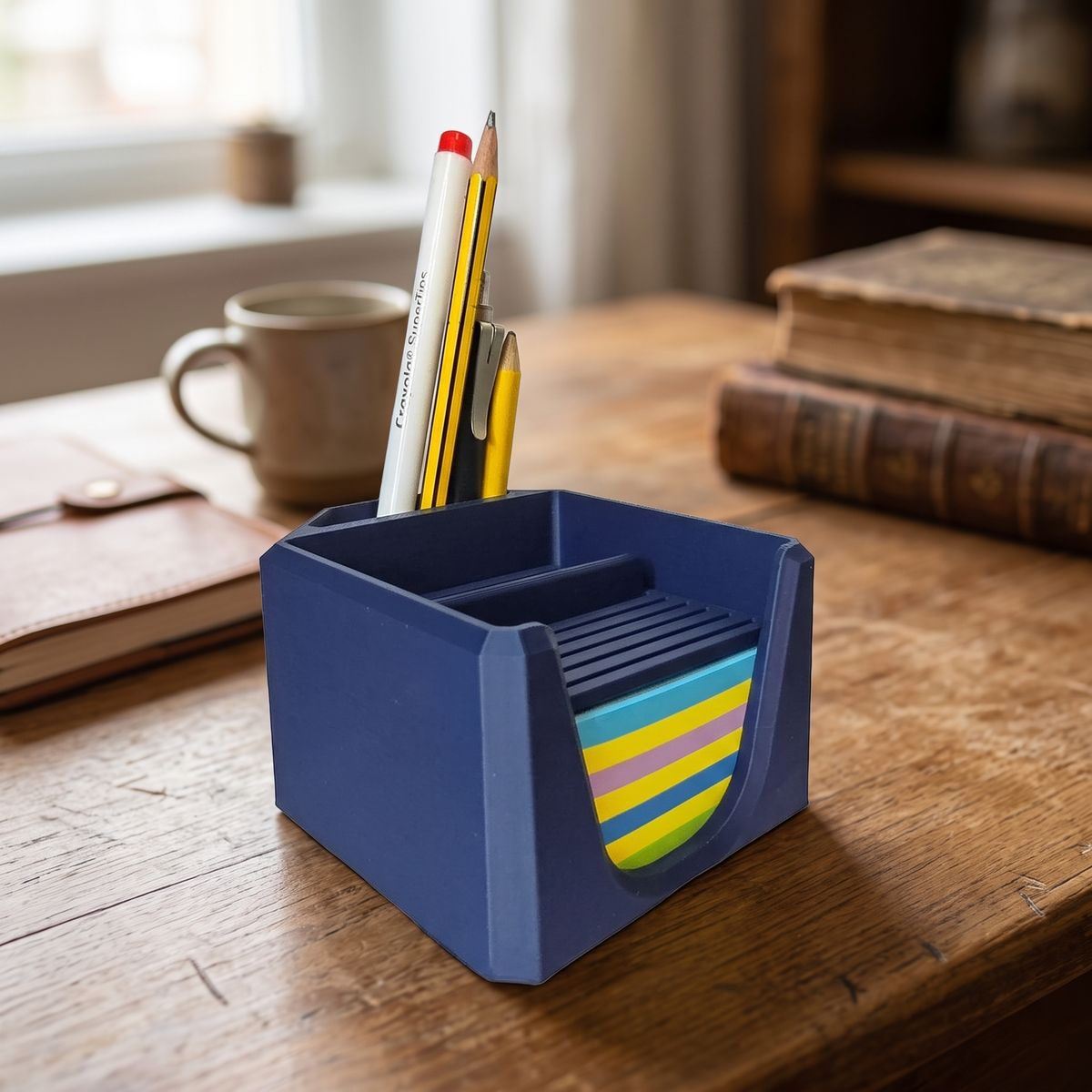 Organizador Escritorio 3D - Post-It y Portalápices